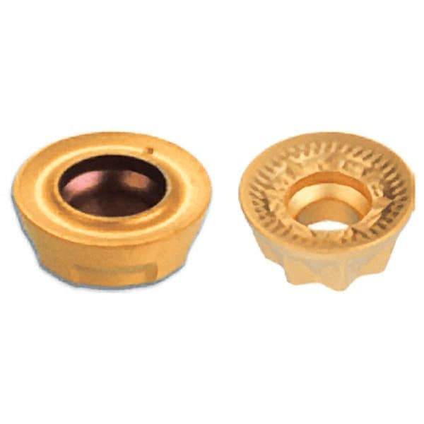 Iscar - RXCW0702 Grade IC928 Carbide Milling Insert - TiAlN Finish, 0.0945" Thick, 7mm Inscribed Circle - Industrial Tool & Supply