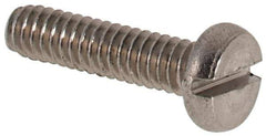 Value Collection - M2x0.40 Metric Coarse, 8mm Length Under Head Slotted Drive Machine Screw - Fillister Head, Grade 316 & A4 Stainless Steel, Uncoated, Without Washer - Industrial Tool & Supply