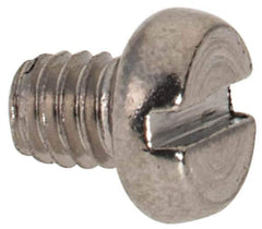 Value Collection - M2.5x0.45 Metric Coarse, 3mm Length Under Head Slotted Drive Machine Screw - Fillister Head, Grade 316 & A4 Stainless Steel, Uncoated, Without Washer - Industrial Tool & Supply