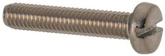 Value Collection - M3x0.50 Metric Coarse, 16mm Length Under Head Slotted Drive Machine Screw - Fillister Head, Grade 316 & A4 Stainless Steel, Uncoated, Without Washer - Industrial Tool & Supply