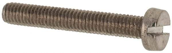 Value Collection - M3x0.50 Metric Coarse, 20mm Length Under Head Slotted Drive Machine Screw - Fillister Head, Grade 316 & A4 Stainless Steel, Uncoated, Without Washer - Industrial Tool & Supply