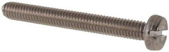 Value Collection - M3x0.50 Metric Coarse, 25mm Length Under Head Slotted Drive Machine Screw - Fillister Head, Grade 316 & A4 Stainless Steel, Uncoated, Without Washer - Industrial Tool & Supply