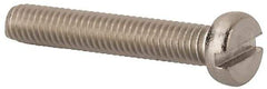 Value Collection - M4x0.70 Metric Coarse, 25mm Length Under Head Slotted Drive Machine Screw - Fillister Head, Grade 316 & A4 Stainless Steel, Uncoated, Without Washer - Industrial Tool & Supply
