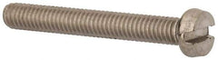 Value Collection - M4x0.70 Metric Coarse, 30mm Length Under Head Slotted Drive Machine Screw - Fillister Head, Grade 316 & A4 Stainless Steel, Uncoated, Without Washer - Industrial Tool & Supply