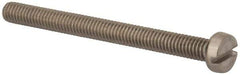 Value Collection - M4x0.70 Metric Coarse, 45mm Length Under Head Slotted Drive Machine Screw - Fillister Head, Grade 316 & A4 Stainless Steel, Uncoated, Without Washer - Industrial Tool & Supply