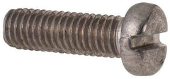 Value Collection - M5x0.80 Metric Coarse, 16mm Length Under Head Slotted Drive Machine Screw - Fillister Head, Grade 316 & A4 Stainless Steel, Uncoated, Without Washer - Industrial Tool & Supply