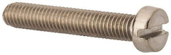 Value Collection - M5x0.80 Metric Coarse, 30mm Length Under Head Slotted Drive Machine Screw - Fillister Head, Grade 316 & A4 Stainless Steel, Uncoated, Without Washer - Industrial Tool & Supply