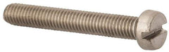 Value Collection - M5x0.80 Metric Coarse, 35mm Length Under Head Slotted Drive Machine Screw - Fillister Head, Grade 316 & A4 Stainless Steel, Uncoated, Without Washer - Industrial Tool & Supply