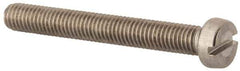 Value Collection - M5x0.80 Metric Coarse, 40mm Length Under Head Slotted Drive Machine Screw - Fillister Head, Grade 316 & A4 Stainless Steel, Uncoated, Without Washer - Industrial Tool & Supply