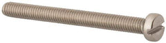 Value Collection - M5x0.80 Metric Coarse, 50mm Length Under Head Slotted Drive Machine Screw - Fillister Head, Grade 316 & A4 Stainless Steel, Uncoated, Without Washer - Industrial Tool & Supply