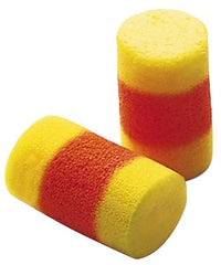 3M - Disposable, Uncorded, 30 dB, Barrel Earplugs - Yellow, 200 Pairs - Industrial Tool & Supply