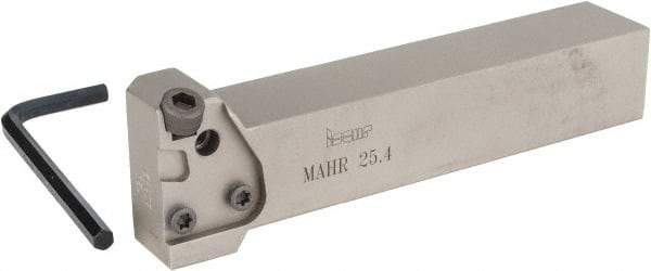 Iscar - MAH, External, Right Hand, Indexable Grooving Tool Holder - 1" Shank Height, 1" Shank Width, 5.6" OAL - Industrial Tool & Supply