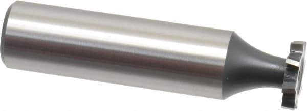 Interstate - 1/2" Diam x 3/32" Face Width, Cobalt, 8 Teeth, Shank Connection Woodruff Keyseat Cutter - Uncoated, 2-3/32" OAL x 1/2" Shank, Staggered Teeth, ANSI 304, Old Standard 2 - Industrial Tool & Supply