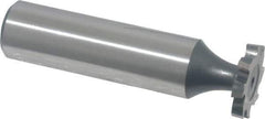 Interstate - 5/8" Diam x 3/32" Face Width, Cobalt, 8 Teeth, Shank Connection Woodruff Keyseat Cutter - Uncoated, 2-3/32" OAL x 1/2" Shank, Staggered Teeth, ANSI 305, Old Standard 4 - Industrial Tool & Supply