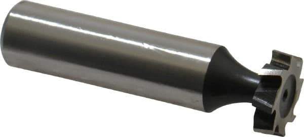 Interstate - 5/8" Diam x 5/32" Face Width, Cobalt, 8 Teeth, Shank Connection Woodruff Keyseat Cutter - Uncoated, 2-5/32" OAL x 1/2" Shank, Staggered Teeth, ANSI 505, Old Standard 6 - Industrial Tool & Supply
