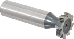 Interstate - 3/4" Diam x 5/32" Face Width, Cobalt, 10 Teeth, Shank Connection Woodruff Keyseat Cutter - Uncoated, 2-5/32" OAL x 1/2" Shank, Staggered Teeth, ANSI 506, Old Standard 8 - Industrial Tool & Supply