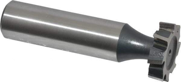 Interstate - 3/4" Diam x 3/16" Face Width, Cobalt, 10 Teeth, Shank Connection Woodruff Keyseat Cutter - Uncoated, 2-3/16" OAL x 1/2" Shank, Staggered Teeth, ANSI 606, Old Standard 9 - Industrial Tool & Supply