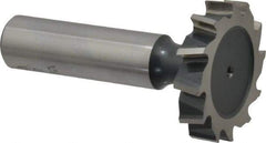 Interstate - 1-1/4" Diam x 1/4" Face Width, Cobalt, 14 Teeth, Shank Connection Woodruff Keyseat Cutter - Uncoated, 2-1/4" OAL x 1/2" Shank, Staggered Teeth, ANSI 810, Old Standard 21 - Industrial Tool & Supply