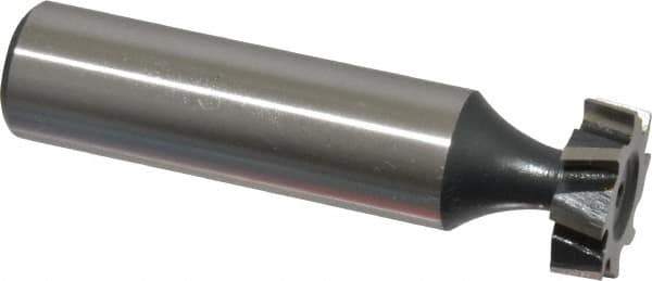Interstate - 5/8" Diam x 3/16" Face Width, Cobalt, 8 Teeth, Shank Connection Woodruff Keyseat Cutter - Uncoated, 2-3/16" OAL x 1/2" Shank, Staggered Teeth, ANSI 605, Old Standard 61 - Industrial Tool & Supply