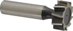 Interstate - 1" Diam x 3/8" Face Width, Cobalt, 10 Teeth, Shank Connection Woodruff Keyseat Cutter - Uncoated, 2-3/8" OAL x 1/2" Shank, Staggered Teeth, ANSI 1208, Old Standard 152 - Industrial Tool & Supply