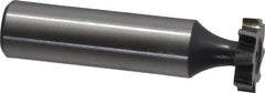 Interstate - 5/8" Diam x 5/32" Face Width, High Speed Steel, 8 Teeth, Shank Connection Woodruff Keyseat Cutter - Uncoated, 2-5/32" OAL x 1/2" Shank, Staggered Teeth, ANSI 505, Old Standard 6 - Industrial Tool & Supply