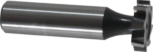 Interstate - 3/4" Diam x 3/16" Face Width, High Speed Steel, 10 Teeth, Shank Connection Woodruff Keyseat Cutter - Uncoated, 2-3/16" OAL x 1/2" Shank, Staggered Teeth, ANSI 606, Old Standard 9 - Industrial Tool & Supply