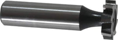 Interstate - 3/4" Diam x 3/16" Face Width, High Speed Steel, 10 Teeth, Shank Connection Woodruff Keyseat Cutter - Uncoated, 2-3/16" OAL x 1/2" Shank, Staggered Teeth, ANSI 606, Old Standard 9 - Industrial Tool & Supply