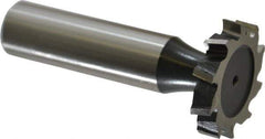 Interstate - 1" Diam x 3/16" Face Width, High Speed Steel, 12 Teeth, Shank Connection Woodruff Keyseat Cutter - Uncoated, 2-3/16" OAL x 1/2" Shank, Staggered Teeth, ANSI 608, Old Standard 13 - Industrial Tool & Supply