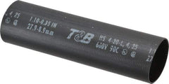Thomas & Betts - 5" Long, 3:1, Polyolefin Heat Shrink Electrical Tubing - Black - Industrial Tool & Supply