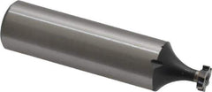 Interstate - 1/4" Diam x 1/16" Face Width, High Speed Steel, 6 Teeth, Shank Connection Woodruff Keyseat Cutter - Uncoated, 2-1/16" OAL x 1/2" Shank, Staggered Teeth, ANSI 202, Old Standard 201 - Industrial Tool & Supply