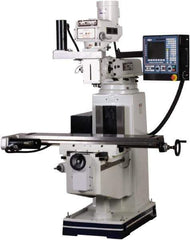 Vectrax - 54" Long x 10" Wide, 3 Phase CNC Milling Machine - Variable Speed Pulley Control, R8 Taper, 5 hp - Industrial Tool & Supply