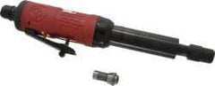 Chicago Pneumatic - 1/4" Collet, Straight Handle, Straight Air Die Grinder - 27,000 RPM, Rear Exhaust, 19 CFM, 0.32 hp, 6.21 bar, 1/4" Inlet - Industrial Tool & Supply