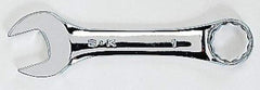 SK - 19mm 12 Point Offset Combination Wrench - 15° Offset Angle, 5-1/2" OAL, Steel, Chrome Finish - Industrial Tool & Supply