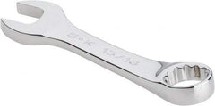 SK - 13/16" 12 Point Offset Combination Wrench - 15° Offset Angle, 6" OAL, Steel, Chrome Finish - Industrial Tool & Supply