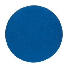 Norton - 20" Diam, 40 Grit Zirconia Alumina Adhesive PSA Disc - Very Coarse, Blue, Y Weighted Cloth Backing, Flexible - Industrial Tool & Supply