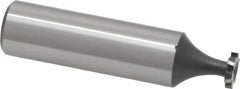 Interstate - 5/16" Diam x 1/16" Face Width, Cobalt, 6 Teeth, Shank Connection Woodruff Keyseat Cutter - Uncoated, 2-1/16" OAL x 1/2" Shank, Staggered Teeth, ANSI 202-1/2, Old Standard 206 - Industrial Tool & Supply