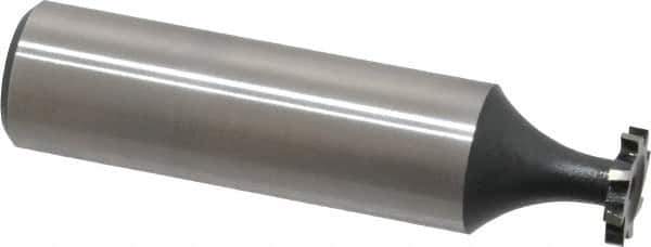 Interstate - 3/8" Diam x 1/16" Face Width, Cobalt, 6 Teeth, Shank Connection Woodruff Keyseat Cutter - Uncoated, 2-1/16" OAL x 1/2" Shank, Staggered Teeth, ANSI 203, Old Standard 211 - Industrial Tool & Supply