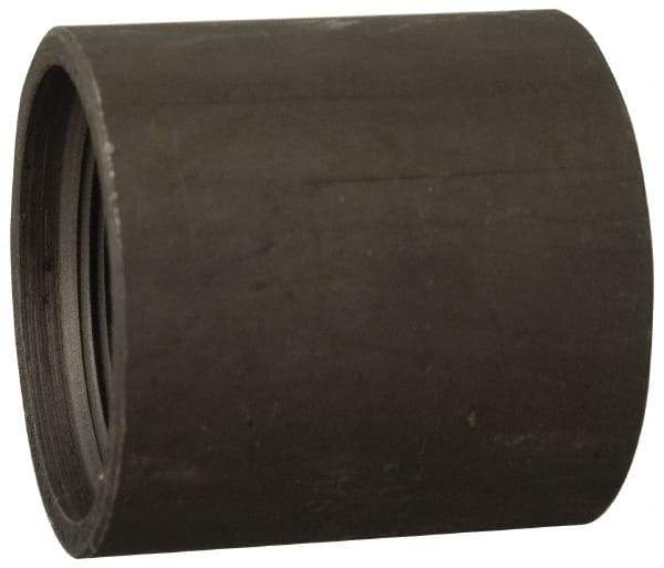 Made in USA - Size 1/2", Class 300, Steel Black Pipe Coupling - 300 psi, Threaded End Connection - Industrial Tool & Supply