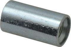 Made in USA - Class 300, 1/8" Galvanized Pipe Coupling - Threaded, Steel - Industrial Tool & Supply