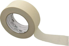 3M - 2" Wide x 60 Yd Long Tan Paper Masking Tape - Series 2214, 5.4 mil Thick, 23 In/Lb Tensile Strength - Industrial Tool & Supply