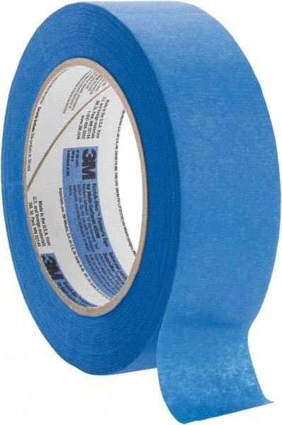 3M - 1-1/2" Wide x 60 Yd Long Blue Paper Masking Tape - Series 2090, 5.7 mil Thick, 27 In/Lb Tensile Strength - Industrial Tool & Supply