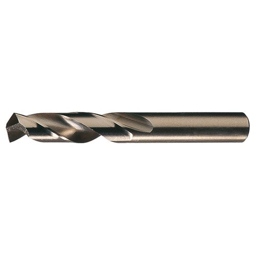 #7 RHS / RHC HSS-CO 8% (M42) 135 Degree Split Point Cobalt Heavy Duty Screw Machine Drill - Straw / Gold Oxide - Exact Industrial Supply