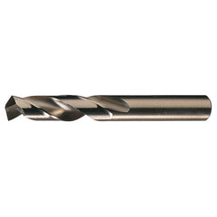 #60 RHS / RHC HSS-CO 8% (M42) 135 Degree Split Point Cobalt Heavy Duty Screw Machine Drill - Straw / Gold Oxide - Exact Industrial Supply