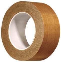 3M - 36 Yd Long x 12" Wide, Series 5453, Brown Silicone Glass Cloth/PTFE Tape - 8.2 mil Thick, 175 Lb/In Tensile Strength - Industrial Tool & Supply