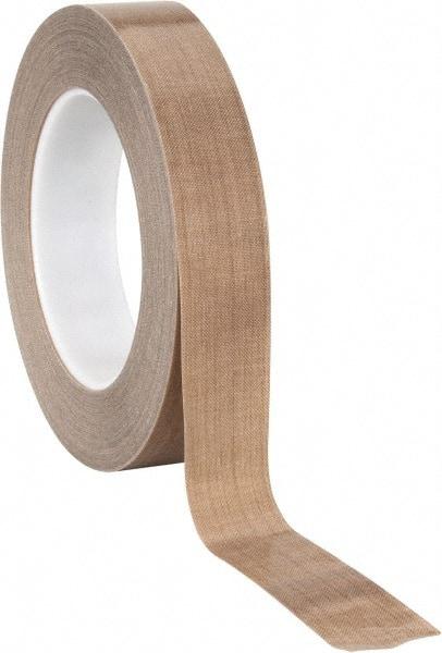 3M - 36 Yd Long x 1" Wide, Series 5453, Brown Silicone Glass Cloth/PTFE Tape - 8.2 mil Thick, 175 Lb/In Tensile Strength - Industrial Tool & Supply