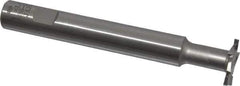 Interstate - 1" Cut Diam, 1/8" Cut Width, 11.1mm Neck Diam, 5/8" Shank Diam, 4-15/16" OAL, M42 Cobalt T-Slot Cutter - Uncoated, Staggered Teeth, 8 Teeth - Industrial Tool & Supply