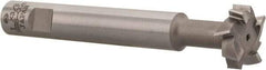 Interstate - 1" Cut Diam, 3/8" Cut Width, 5/8" Shank Diam, 4-15/16" OAL, M42 Cobalt T-Slot Cutter - Staggered Teeth, 8 Teeth - Industrial Tool & Supply