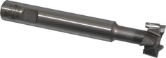 Interstate - 1" Cut Diam, 1/2" Cut Width, 5/8" Shank Diam, 4-15/16" OAL, M42 Cobalt T-Slot Cutter - Staggered Teeth, 8 Teeth - Industrial Tool & Supply
