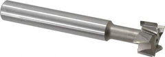 Interstate - 1" Cut Diam, 5/8" Cut Width, 5/8" Shank Diam, 4-15/16" OAL, M42 Cobalt T-Slot Cutter - Staggered Teeth, 8 Teeth - Industrial Tool & Supply