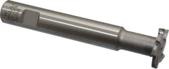 Interstate - 1-1/4" Cut Diam, 3/16" Cut Width, 15mm Neck Diam, 3/4" Shank Diam, 5-1/8" OAL, M42 Cobalt T-Slot Cutter - Staggered Teeth, 8 Teeth - Industrial Tool & Supply